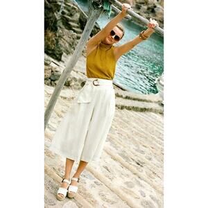 Anthropologie Palm Beach Belted Pants Sz. 0P